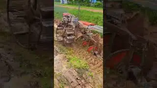 He's plowing the fields. #farmervlog #plowing #ricegrowing