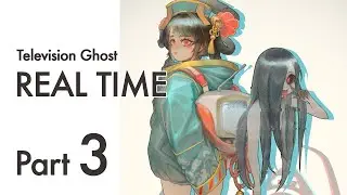 Television Ghost RealTime 03 [Digital Painting]