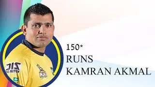 KAMRAN AKMAL blasts World Record 150* off 71 balls, highest T20 score.