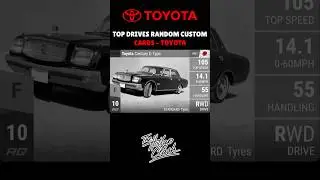 Random Top Drives Custom Cards - Toyota #topdrives #customcards #tradingcards #cars #jdm #fh6