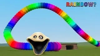 WHAT IF RAINBOW BECAME ROBLOX HUNGRY RAINBOW WORM In Garry's Mod
