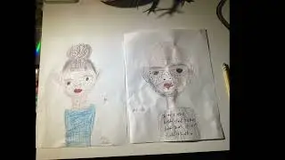 Drawing me and my dad portrait (I tryed my best)