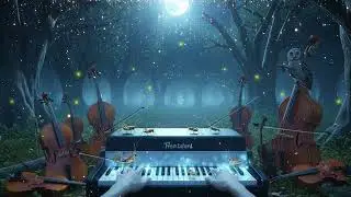 Cinematic Cello & Vibraphone with Waterfall Ambience | Deep Relaxation Instrumental Music