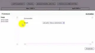 Verfügbarkeit von Frühstück ändern