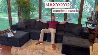 MAXYOYO U Shaped Cloud Couch with Ottomans #MAXYOYOSofa #CloudCouch #ModularSectional