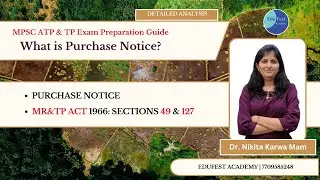 What is Purchase Notice? MRTP Act 1966 Explained for MPSC ATP/TP Exams: Sections 49 & 127 Simplified