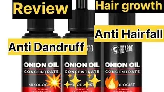 Beardo Onion oil concentrate Reviews 💥✨✨😱😱 socking result #antihairfall #antidandruff #antihairfall