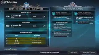 Reto indomable Phaelanx Time: 03:05 m