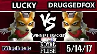 Royal Flush SSBM - Selfless | Lucky (Fox) vs. DruggedFox (Fox) - Smash Melee