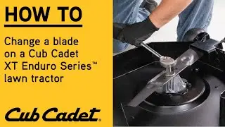 How to replace a blade on an XT Lawn Tractor | XT Enduro Series | Cub Cadet