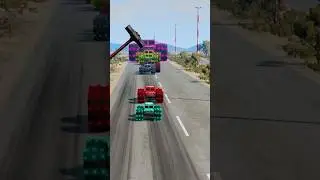 Small To Giant G-Class VS Massive Slap - BeamNG.Drive