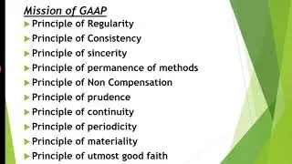 II MCom IFRS-Generally Accepted Accounting Principles (GAAP)