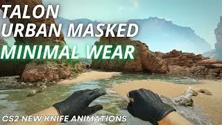 Talon Knife Urban Masked (Minimal Wear) | CS2 Skin Showcase with NEWEST Animation