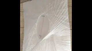 Cónicas doblando papel: elipse