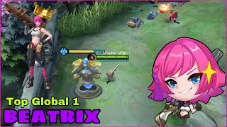 Beatrix Top Global 1 | Tremendous Sniper Damage | ~ By Maybe | Mobile Legends (ARw)