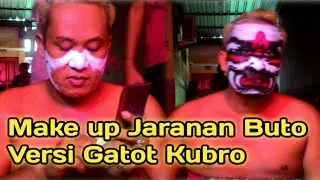 Make Up Jaranan Buto Versi Gatot Kubro Persiapan Main Bersama Jaranan Agung Wilis Live Jajag.