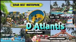 D Atlantic Resort Virar 2025 || Biggest Slides, Ever Seen in Virar Best resort #sanju_biradi