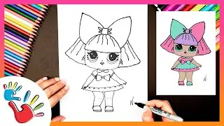 How to Draw LOL Surprise Doll | Easy Step-by-Step Tutorial for Kids