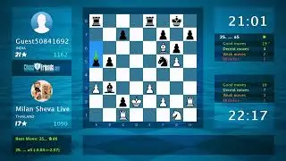 Chess Game Analysis: Milan Sheva Live - Guest50841692, 1-0 (By ChessFriends.com)