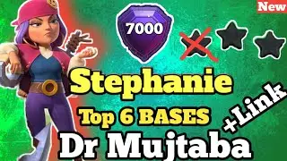 TOP 6 STEPHANIE &hearts;️ DR MUJTABA PUSHING BASE + LINK | Town Hall 13 TROPHY BASE | OCTOBER 2020