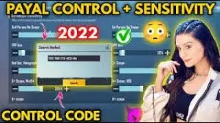 (2022) Payal Gaming Control Code 1.8 Update & Payal Gaming Sensitivity Code