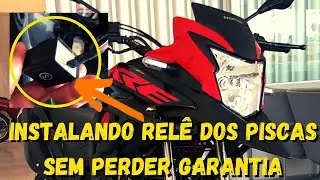 Como instalar relê de piscas na XRE 190 sem perder garantia e sem partir fios. - #tutorial
