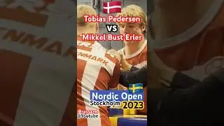 Tobias Pedersen - Mikkel Bust Erler (Nordic Open 2023) 95kg Final #armsport #armwrestling #denmark