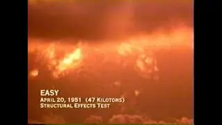 Взрыв ядерного заряда EASY 20 апреля 1951 года (47 Килотонн).