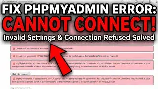 phpMyAdmin Cannot Connect? Fix HY000/2002 Error (Step-by-Step)