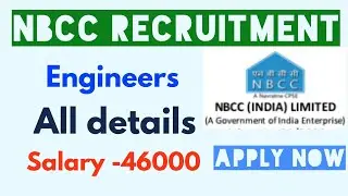 NBCC Recruitment 2020-21 - Salary -46000 // All details