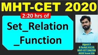 Sets Relation Function_MHT-CET2020