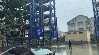 Automatic vertical rotary parking system