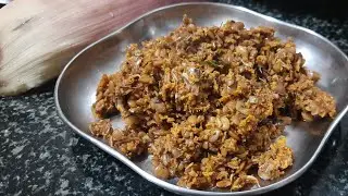 Bareda poombe kudu sukka |banana flower horse gram sukka|sprouted horse gram|banana flower 