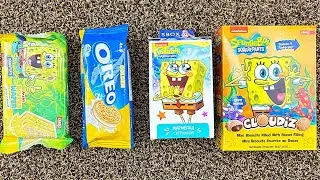 Funny Candy ASMR | Satisfying SpongeBob Video I Surprise Box Sweets and Toys unboxing