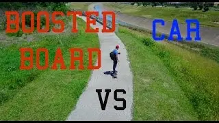 BOOSTED BOARD VS CAR!!