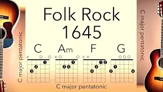 Folk Rock backing track for guitar C Am F G 122bpm. Play along, pratice, improvise, have fun!