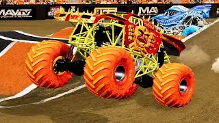 Fire vs Ice World Finals Racing - 16 Truck BeamNG.Drive Monster Jam