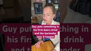 How to act when you witnessed someone put something in someone&rsquo;s drink at a bar #bartender #staysafe