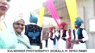 BARAT CEREMONY|| BALJINDER SINGH WEDS RUPINDER KAUR || KULWINDER PHOTOGRAPHY JEOBALA M. 99153-58881