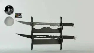 Tactical Sword Concept | 3D Studio Render & Lookdev Turntable