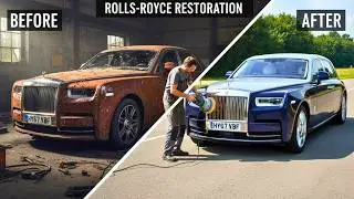 Deep Cleaning and Restoring a Forgotten Rolls Royce Abandoned for 40 Years