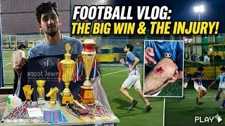 We Won the Trophy 🏆… But I Got Injured 😬 | Intense Football Vlog #football 