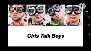 5 seconds of summer girls talk boys (Ghostbusters motion picture) lyrics color coded