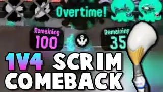 1V4 OVERTIME COMEBACK IN A SCRIM! (Splatoon 2 Scrim Highlights)