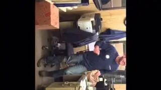 Guy sits on mouse trap