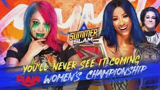 Asuka vs. Sasha Banks - WWE SummerSlam 2020 - Official Match Card