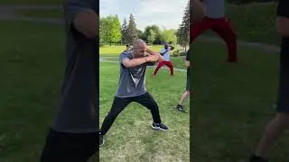 Triangle Shield Block followed by an Elbow with Sifu Nick Papadakis
