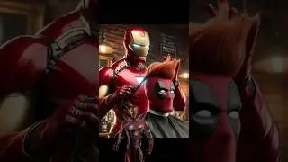Avengers In Barber Shop #marvel #avengers #spiderman #superhero #spider-man #spidermannowayhome