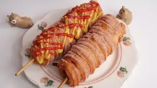 츄로도그 만들기 churros hot dog Recipe