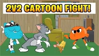 Tom & Gumball VS Jerry & Darwin - Mugen Request Fight #mugen Ikemengo #extras